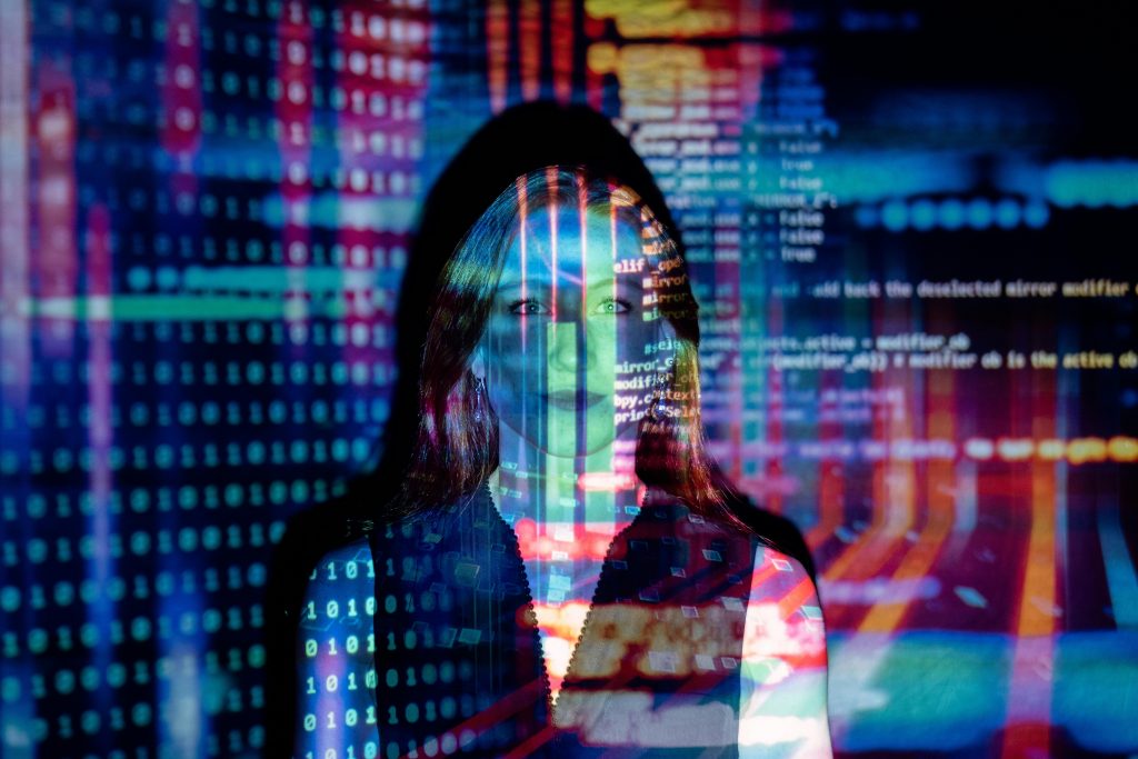 AI and SEO integration with digital analytics on screen